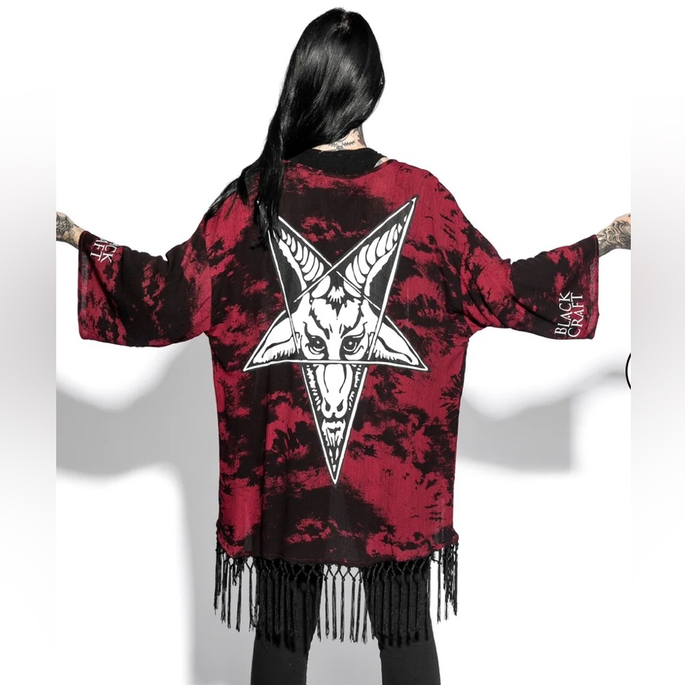 Black Craft Blood Moon ‘Baphomet’ Kimono. Women’s size XSmall/Small